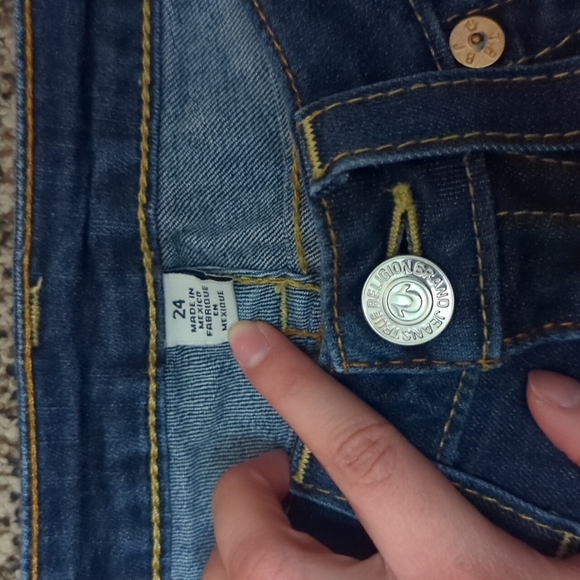 ‼️LAST CALL‼️True Religion Denim Skinny Jeans Size 24 - Picture 4 of 8